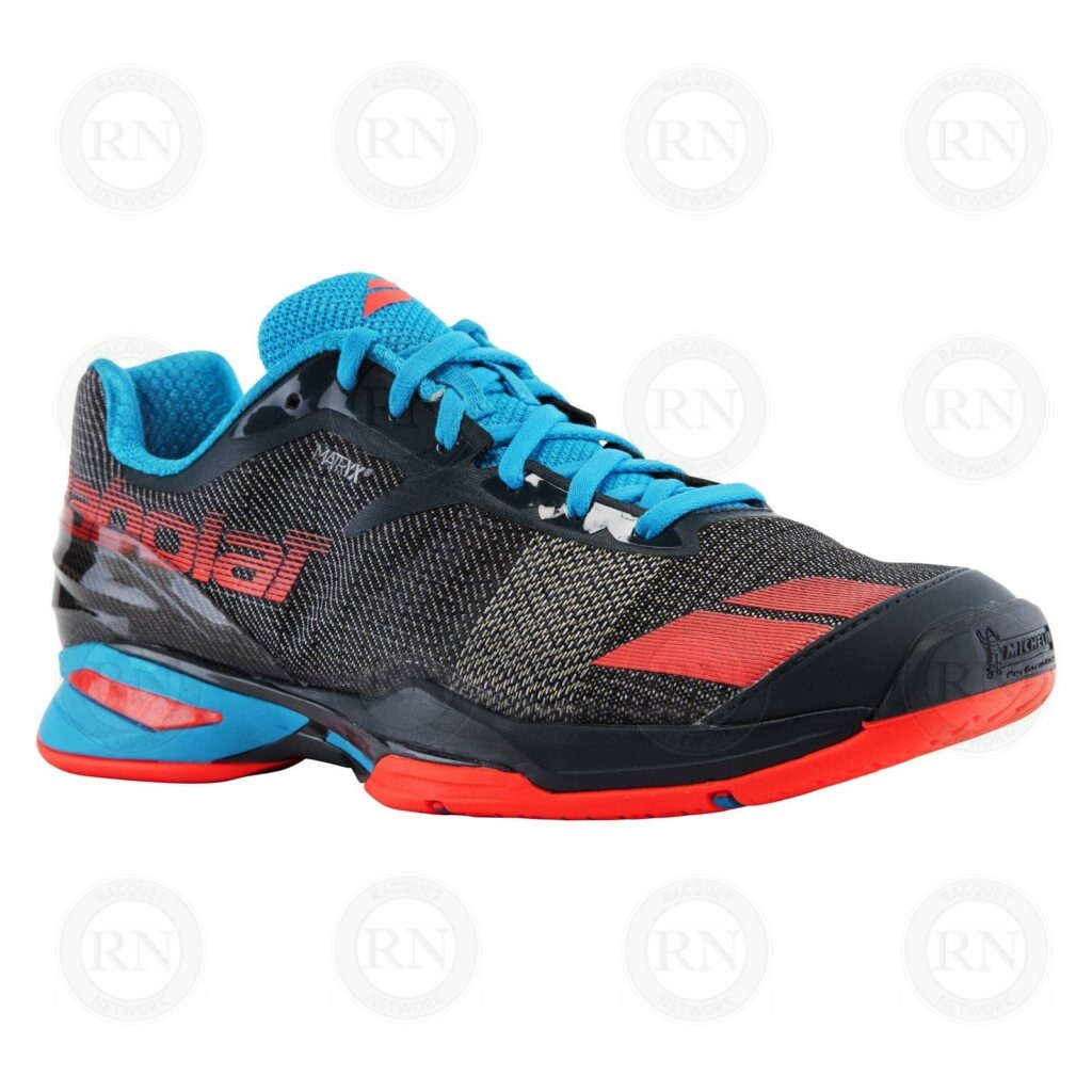Chaussures Tennis Babolat Jet All Court Matryx SL - Homme Taille 7 US, Gris/Bleu/Vert, Occasion