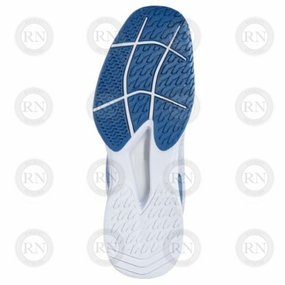 Catalog image of Babolat Jet Tere All Court Tennis Shoe White Saxony Blue Sole