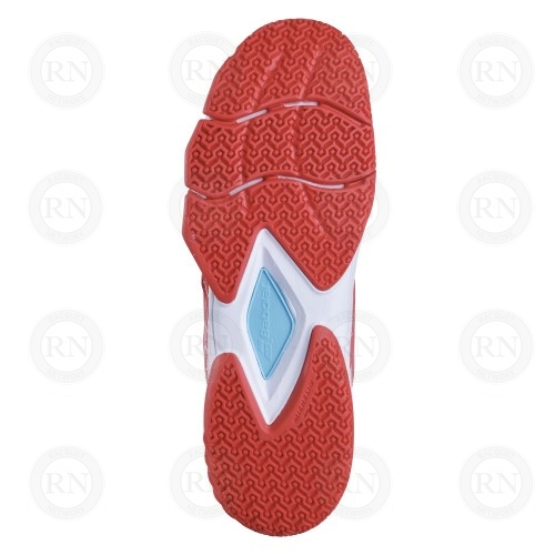 Product image showing sole of Babolat Pulsa Ladies padel shoe