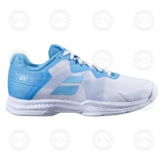 Product Knock Out: Babolat SFX3 Ladies Tennis Shoe - White Blue - Inner Aspect