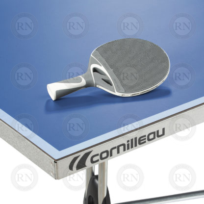 Illustration: Cornilleau 250S Outdoor Table Tennis Table Blue - Table Corner