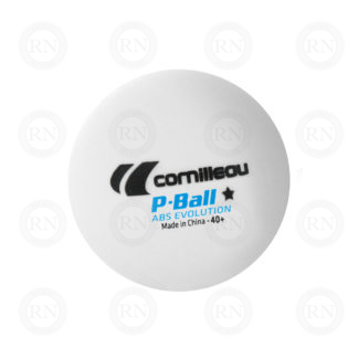 Illustration: Cornilleau P-Ball Evolution 1 Star Table Tennis Balls White