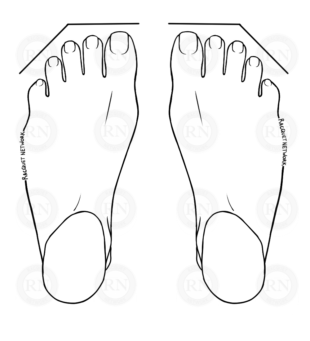 Diagram illustrating a T3-Taper (Wide Roman) Toe Line