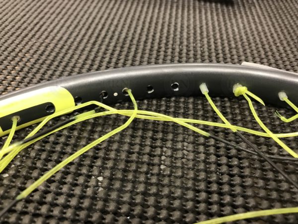 Squash Racquet Broken Grommets