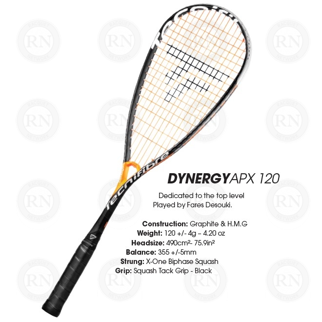 Tecnifibre Dynergy APX 120 Squash Racquet