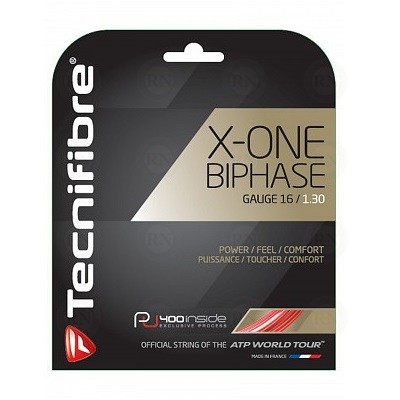 Tecnifibre X-One Biphase Tennis String 16 Gauge Red