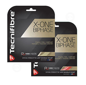 Tecnifibre X-One Biphase Tennis String Set – 12m / 1.24mm – Natural – 3490150120067