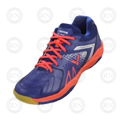 Product Knock Out: Victor AS36 Extra-Wide Badminton Shoe Blue Orange Upper