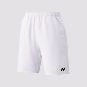 Kids White Badminton Shorts