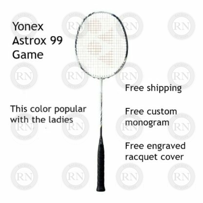 Catalog image of Yonex Astrox 99 Game badminton racquet in white tiger cosmetic