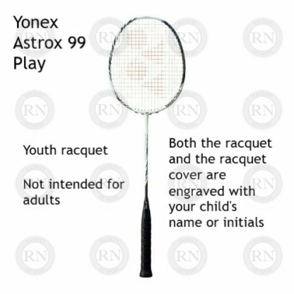 Catalog image of Yonex Astrox 99 Play badminton racquet in white tiger cosmetic