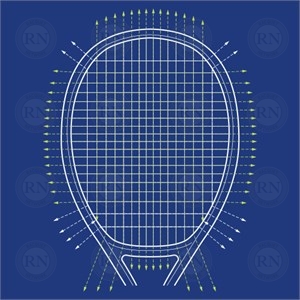 Illustration of Yonex Liner Tech Tennis Racquet Technology