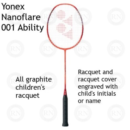 Yonex Nanoflare 001 Ability Badminton Racquet in Flash Red