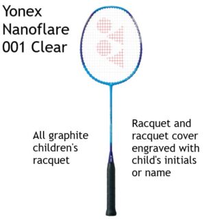 Yonex Nanoflare 001 Clear Badminton Racquet in Cyan