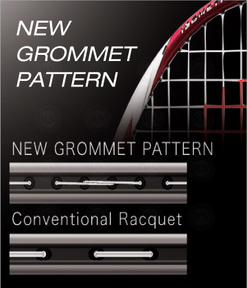 Yonex New Grommet Pattern Racquet Technology