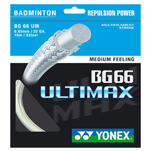 1 x PACKET YONEX BG66 ULTIMAX BADMINTON RACKET STRING 100% GENUINE 